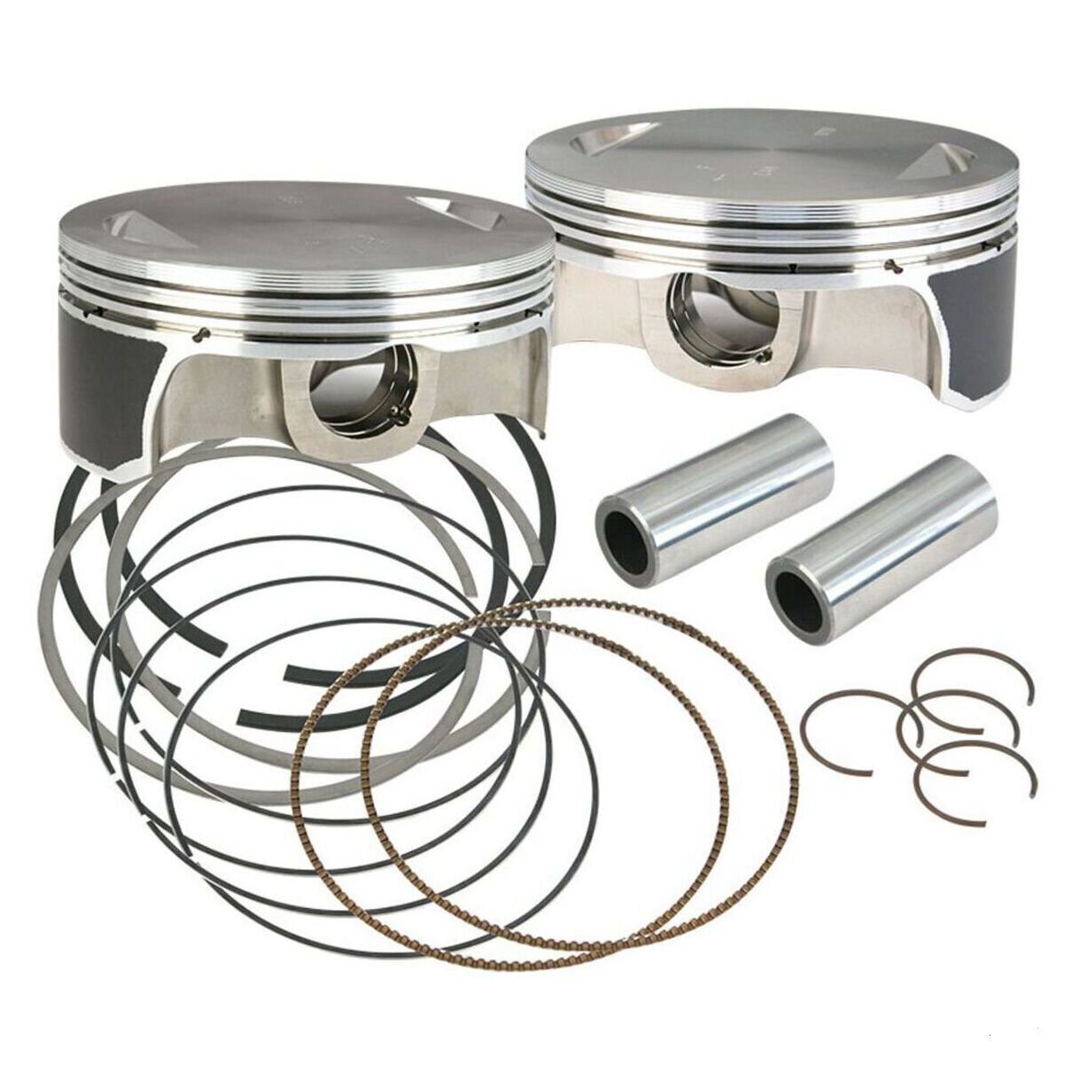 106-3872a.jpg S&S 41/8" BORE FORGED PISTON KITS FOR 1984-'16 HOT SET UP KITS - Image 1