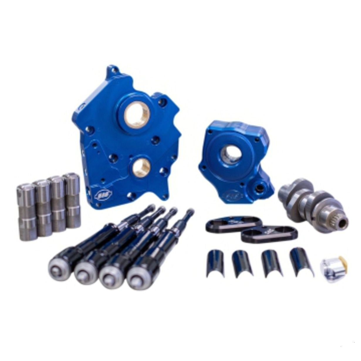 310-1008b.jpg 310-1008B CHAIN DRIVE 475C CAM CHEST KIT WITH BLACK PUSHROD TUBES FOR WATER COOLED 2017-UP M8 MODELS - Image 1